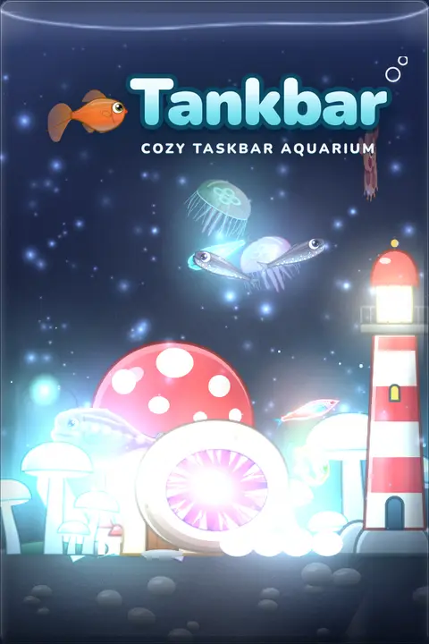 The Tankbar library capsule: the logo above a glowing deep-sea tank.